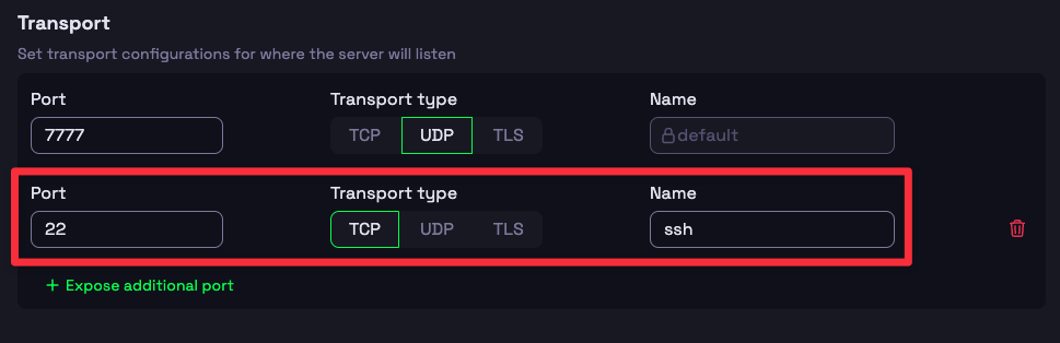 Port Config